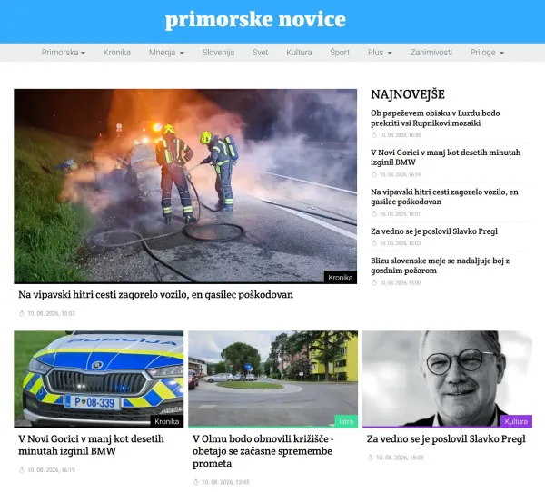 Spletna stran Primorskih novic je bila tarča obsežnega kibernetskega napada.