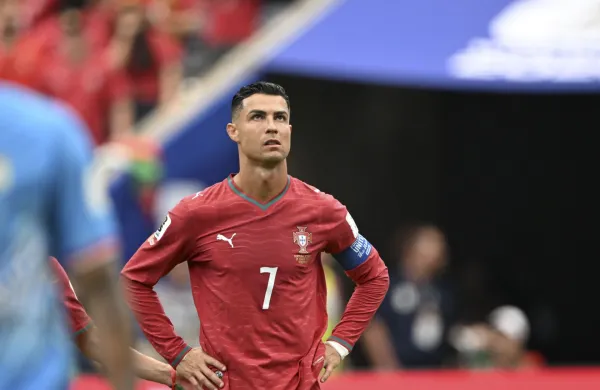 ZDA, Houston.Tekma skupine K med Portugalsko in Demokraticno republiko Kongo na svetovnem nogometnem prvenstvu 2026 v ZDA, Mehiki in Kanadi.Portugalski nogometas Christiano Ronaldo.