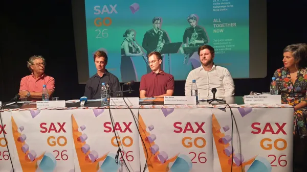Program srečanja SAXGO26 so včeraj predstavili v mali dvorani Kulturnega doma Nova Gorica.