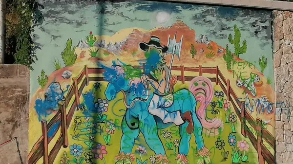 Peti piv&scaron;ki mural počečkali vandali