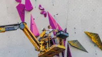 Koper, 30.8.2026Plezalni center, Priprava plezalne stene za Svetovni pokal v &scaron;portnem plezanju, &scaron;portno plezanje