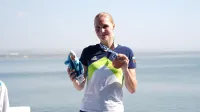 Italija, Taranto.Veslacica Nina Kostanjsek je na sredozemskih igrah v finalni voznji enojcev osvojila tretje mesto in Sloveniji na letosnjih sredozemskih igrah priborila ze sestnajsto medaljo.