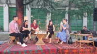 Mesto knjige (z leve): Bojan Vasič, Vesna Liponik, Tomaž Gru&scaron;kovnik, Branislava Vičar in Tina Volarič