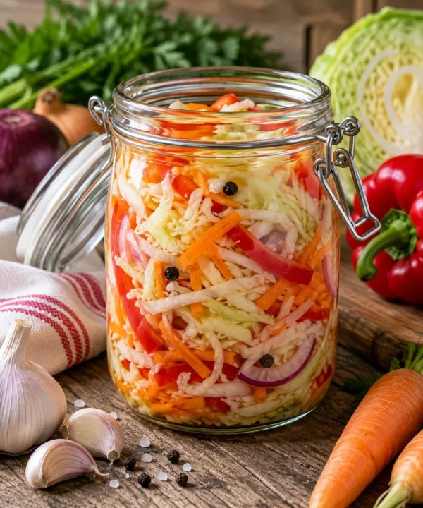 Fermentirana zelenjava je preprost način, kako lahko del poletnega pridelka shranimo za hladnej&scaron;e mesece.