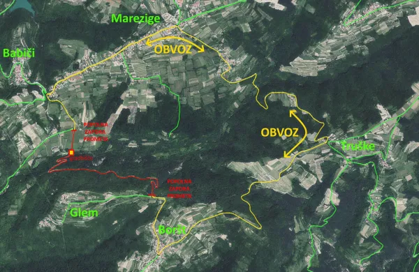 V času del bo na lokalni cesti Babiči-Bor&scaron;t, od odcepa za Župančiče do odcepa za Glem, veljala popolna zapora prometa, obvoz do Bor&scaron;ta bo urejen po lokalni cesti skozi Marezige in Tru&scaron;ke. 