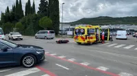 Izola, Pre&scaron;ernova cesta, nesreča moped, skuter, motor18.9.2026