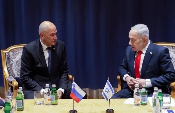 Predsednik vlade Janez Jan&scaron;a in izraelski premier Benjamin Netanjahu.