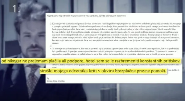 Smodej je novinarjem zatrdil, da mu odvetnika plačuje država.