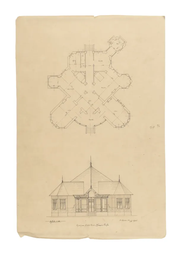 Načrt za Njegovo presvetlo visokost princa Husseina Pa&scaron;e1905