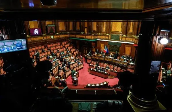 Prizor iz senatne obravnave novega volilnega zakona