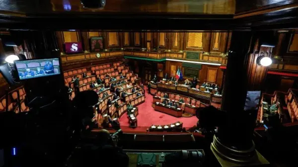 Prizor iz senatne obravnave novega volilnega zakona