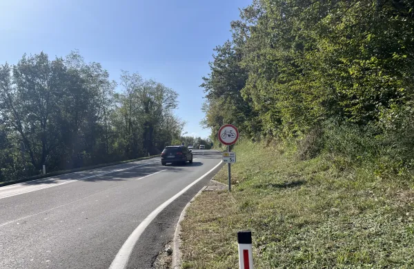 &Scaron;marska cesta kolesarske poti prepoved za kolesarje stara &Scaron;marska cesta