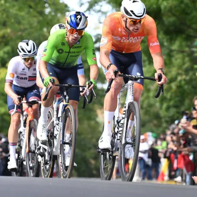 27-09-2026 World Championships Elite 2026, Alpecin - Premier Tech 2026, Red Bull - Bora Hansgrohe Van Der Poel, Mathieu Roglic, Primoz Montreal,Image: 1138768132, License: Rights-managed, Restrictions: PUBLICATIONxNOTxINxITAxFRAxNED, Model Release: no, Credit line: Fotoreporter Sirotti Stefano/imago sportfotodienst/Profimedia