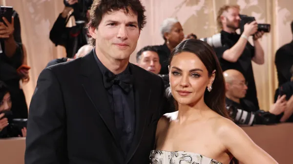 US actress Mila Kunis and husband US actor Ashton Kutcher attend the 83rd annual Golden Globe Awards at the Beverly Hilton hotel in Beverly Hills, California, on January 11, 2026.,Image: 1065275578, License: Rights-managed, Restrictions: -- IMAGE RESTRICTED TO EDITORIAL USE - STRICTLY NO COMMERCIAL USE --, Model Release: no, Credit line: Michael Tran/AFP/Profimedia