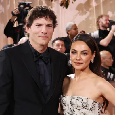 US actress Mila Kunis and husband US actor Ashton Kutcher attend the 83rd annual Golden Globe Awards at the Beverly Hilton hotel in Beverly Hills, California, on January 11, 2026.,Image: 1065275578, License: Rights-managed, Restrictions: -- IMAGE RESTRICTED TO EDITORIAL USE - STRICTLY NO COMMERCIAL USE --, Model Release: no, Credit line: Michael Tran/AFP/Profimedia