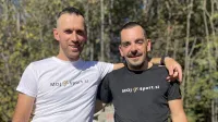 Erik Rolih in Marko Žužek sta čez vikend ptrehodila skupno večk kot 90 kilometrov in premegala več kot 9000 metrov vi&scaron;inske razlike,.