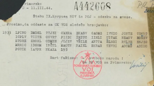 Raziskovalna skupina prof. Tomaža Pisanskega razvozlala več kot 80 let staro brzojavko