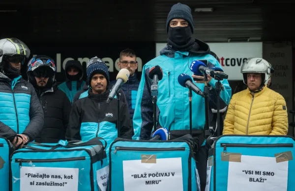 Stavka Woltovih dostavljavcev zaradi delovnih razmer.
