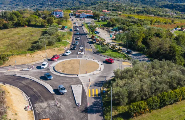 Izola, 13.102.2026Belveder, Gradnja kroži&scaron;ča, povečan promet, zastoji