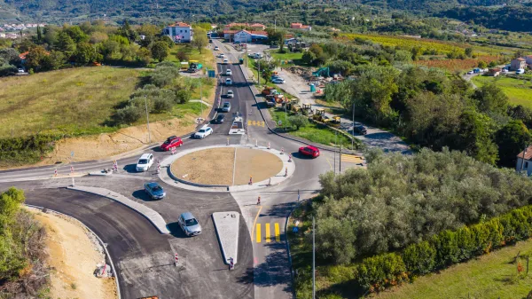 Izola, 13.102.2026Belveder, Gradnja kroži&scaron;ča, povečan promet, zastoji