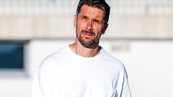 in action during Prva Liga Telemach 2026-2027 football match between Koper and Nafta 1903 at Stadion Rajko Stolfa in Sezana, Slovenia on September 19, 2026Milan Anđelković