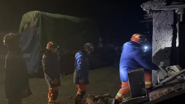 Tibet, Nagqu.Re&scaron;evalne in iskalne akcije na območju Tibeta po četrtkovem potresu z magnitudo 7.0.