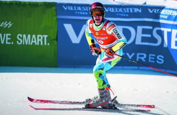 Kranjska Gora, Podkoren.Svetovni pokal v alpskem smucanju, veleslalom moski.Slovenski alpski smucar Zan Kranjec.Foto: STA