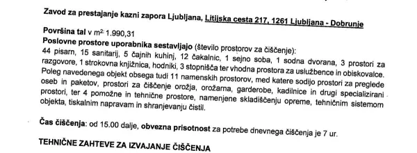 Kaj vse obsega pogodba za či&scaron;čenje. 
