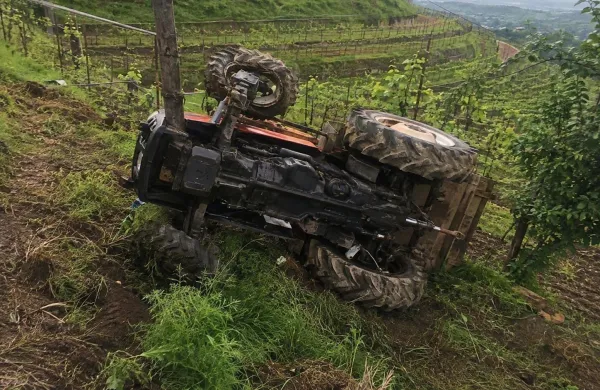 traktor nesreča vinograd